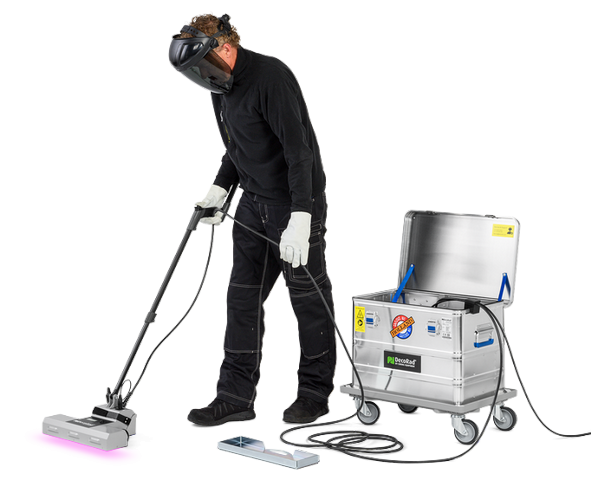 DecoRad UV FloorCure machine uv on-site