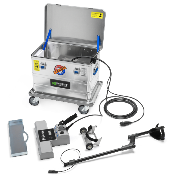 DecoRad on-site UV floor curing equipment 