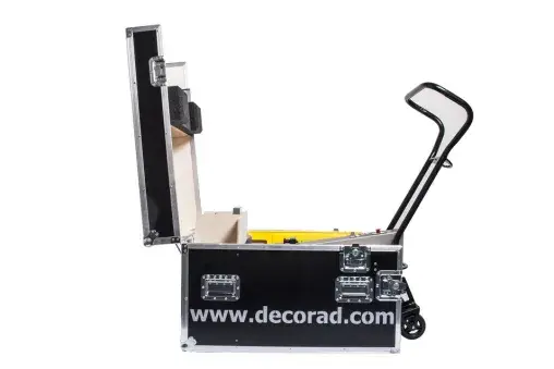 DecoRad flightcase for UV floor curing system