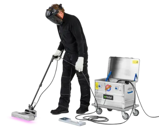 DecoRad UV FloorCure machine uv on-site